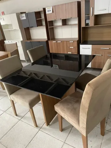 Mesa de jantar 4 cadeiras - Entrega imediata