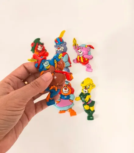 Kit de Apliques Ursinhos Gummies vintage para decoração de festas anos 80