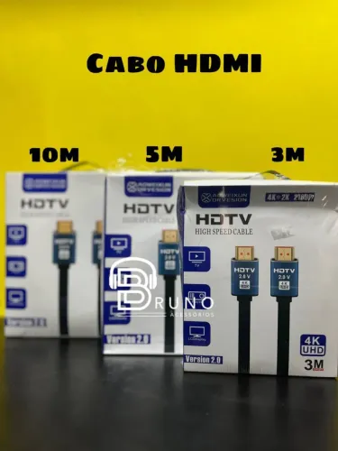 Cabo HDMI 4K HDTV 2.0 - 3M, 5M e 10M