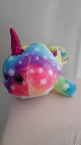 Pelúcia baleia Colorida com Estrelas - Nova!