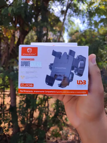 SUPORTES CELULAR PARA MOTOS H'MASTON COM USB