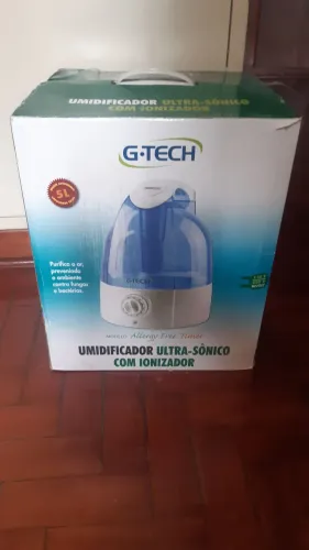 Umidificador 5 litros Ultra-Sônico com Ionizador G-tech allergy free bivolt 