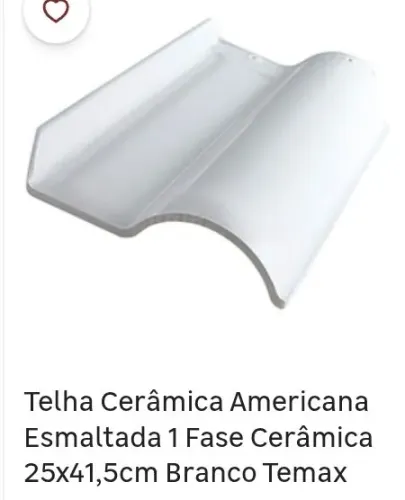 Lote 450 Telhas Americanas Brancas