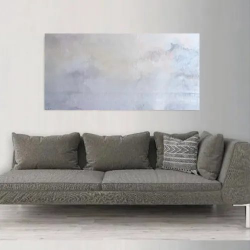 Quadros abstratos com textura em alto relevo feitos com espátula 