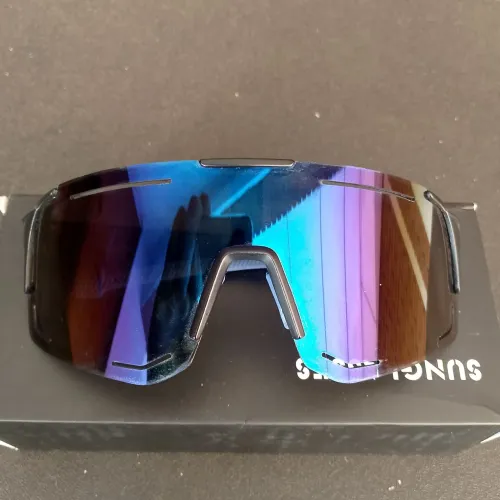 óculos bike lente azul (promoção) lentes com proteção UV400