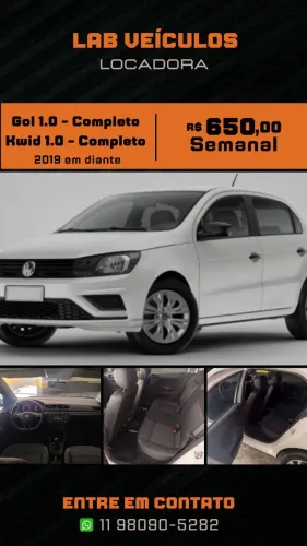 Locação de veículos para aplicativo Uber, 99 e entregas - Grande SP