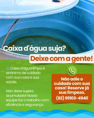 Limpeza de caixa d'água