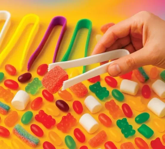 Pegador em Acrílico para Guloseimas - Ideal para Açaiterias e Self Service