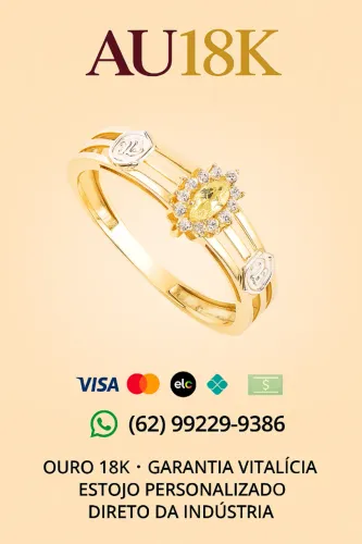 Anel de formatura no ouro 18k para todas as profissões