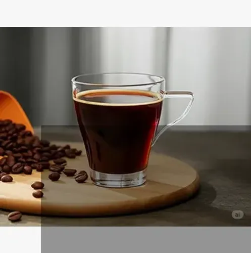 Jogo 6 Xícara De Café Expresso 90ml Vidro Pétala Elegantes(quase doaçao quase so 25 reais