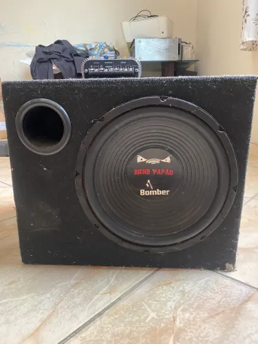 Vendo alto falante bicho papão 12 bobina dupla c/ módulo taramps 1500 mono