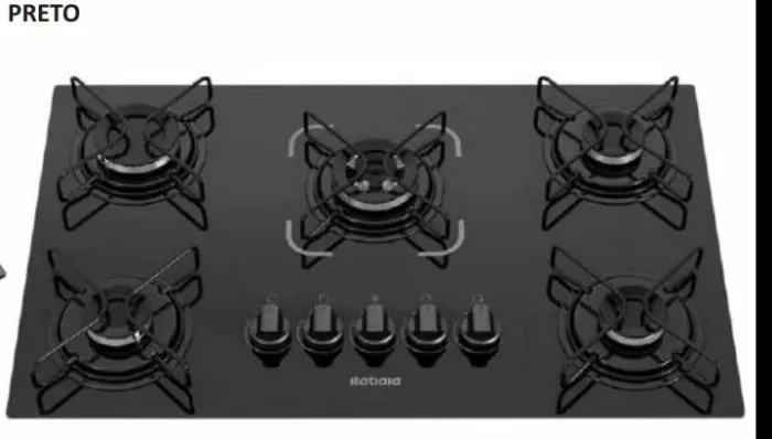 Cooktop 5bocas tripla chama