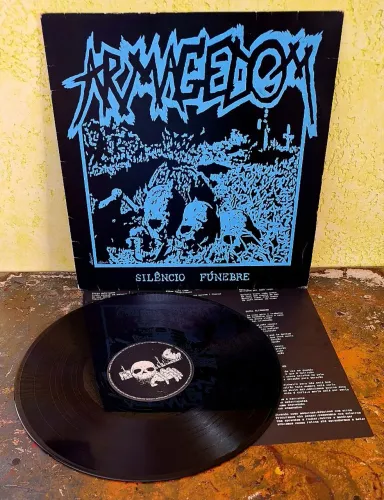 Armagedom Lp Silêncio Fúnebre 1986 - Original c/ Encarte - Ratos de Porão