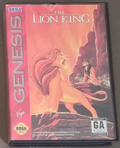 cartucho o rei leão / the lion king mega drive original americano