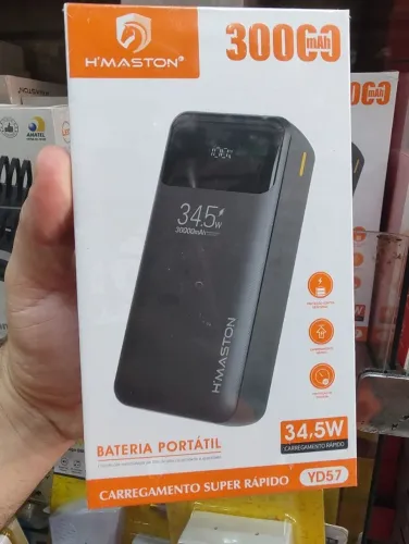 Carregador Portátil Hmaston 30000mAh Universal