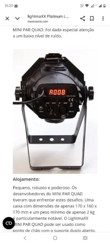 LED MINI PAR Lighrmaxx Platinum
