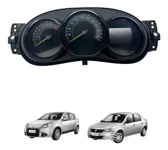Painel Instrumentos Renault Logan Sandero 1.0 2013 2017 Preto