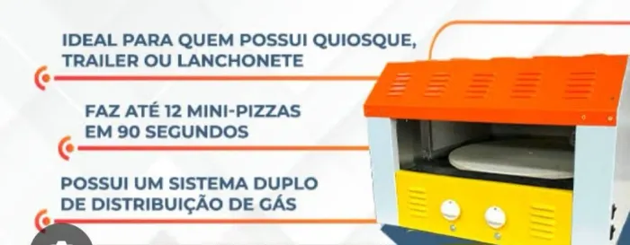 Forno Elétrico para Assar Pizza Balcão Compacta Print