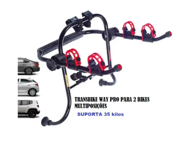 Transbike Way Pro Para 2 Bikes Multiposições