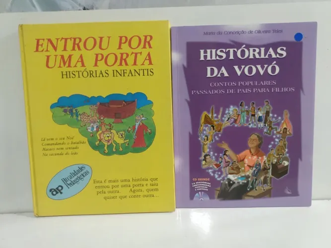 Livros infantis - Entrou por uma porta e Histórias da Vovó