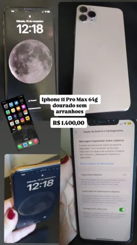 Iphone 11 Pro Max dourado 64g