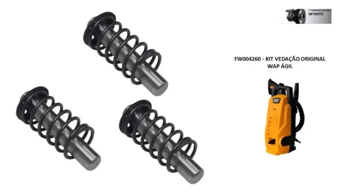 Kit Pistão Êmbolo Lavadora Pressão Wap Ágil Original