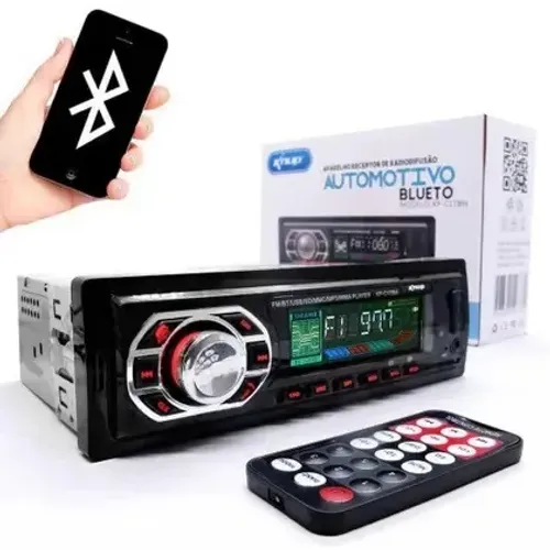 MP3 Player Automotivo Knup KP-C17BH Bluetooth Rádio FM USB
