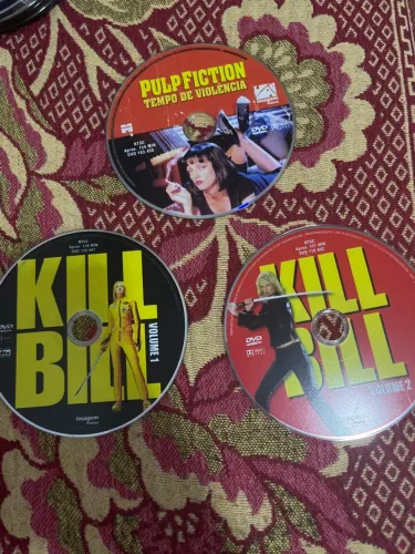 Kill Bill Vol. 1 e 2 e Pulp Fiction DVDs