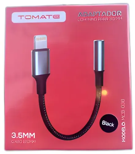 Adaptador de Audio Ligtning para P2 stereo Tomate MCB-036