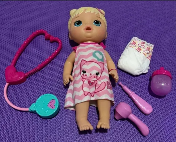 Boneca baby alive cuida de mim brincar de médica