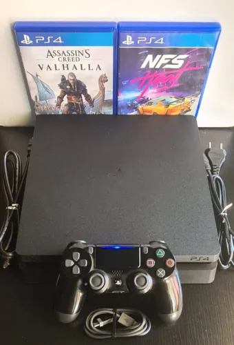 PS4 SLIM 1TB (SEMI-NOVO) C/ GARANTIA TOTAL DE 3 MESES_SOMOS LOJA FÍSICA EM CAXIAS