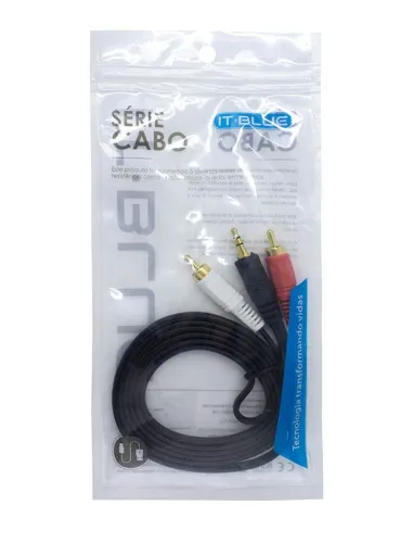 Cabo P2 x RCA (Áudio) 3 Metros - ITBlue
