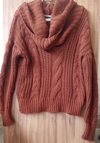 Suéter Tricot Manga Longa Gola Redonda