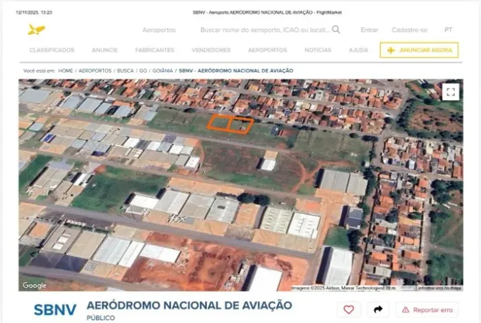 lote Escolinha de aviação SBNV 