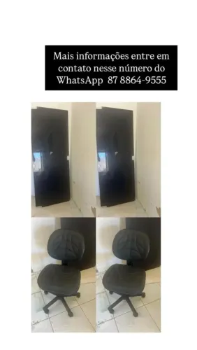 Porta de vidro ? cadeira secretária 