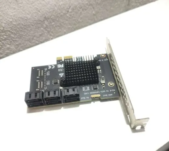 Placa de expansão PCI-E x1 para SATA com 6 portas com AHCI Boost