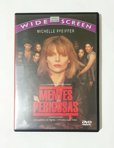DVD MENTES PERIGOSAS ORIGINAL DANGEROUS MINDS MICHELLE PFEIFFER WIDE SCREEN RARIDADE