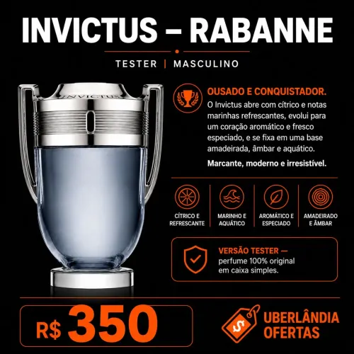 Perfume Invictus EDT tester