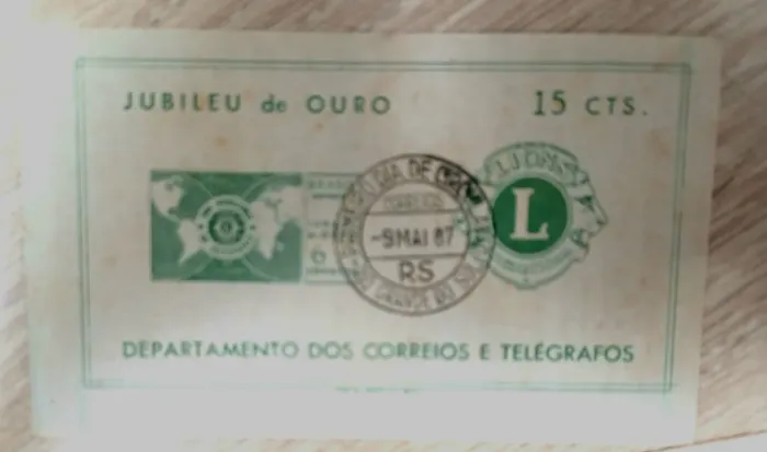 Bloco De Selos Brasil 1967 - Lions Club Internacional B-021<br>