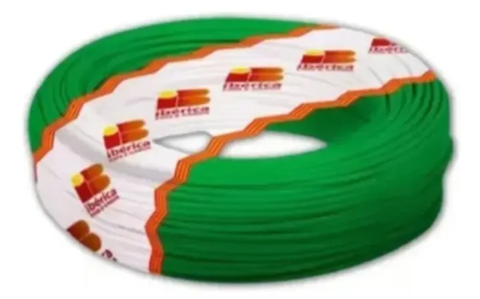 CABO FLEXÍVEL 6MM VERDE ROLO 100M IBERICA
