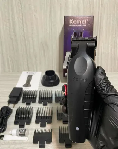 Máquina de cortar cabelo profissional Kemei 2296 7000rpm novo na caixa lacrado