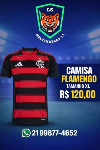 CAMISA FLAMENGO 25/26 MODELO TORCEDOR TAMANHO G 