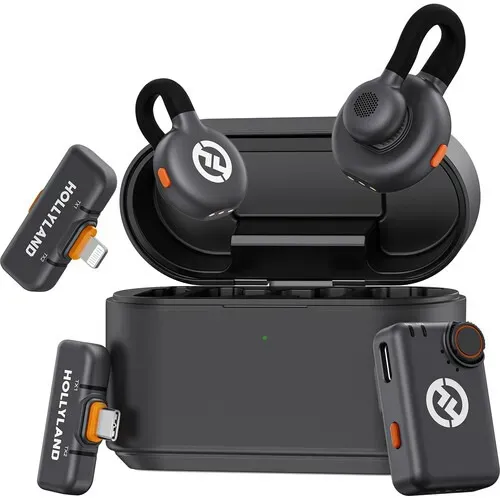 Hollyland Lark M2S Duo - Ultimate Combo (USB-C / Lightning / Câmera)