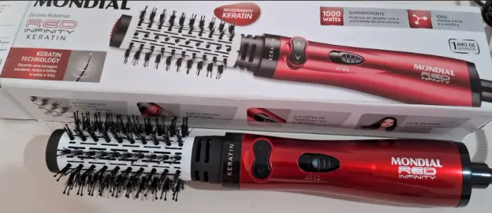Escova Rotativa Mondial Red Infinity Keratin 1000W