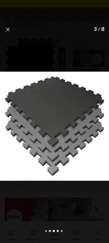 Kit 12 peças de tatame 1x1x3mm novos 