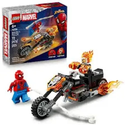 LEGO Marvel Homem Aranha Vs. Motoqueiro Fantasma com Motocicleta 76335