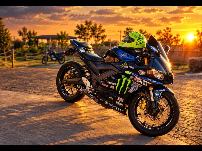 Yamaha R3 monster 2020 moto zera