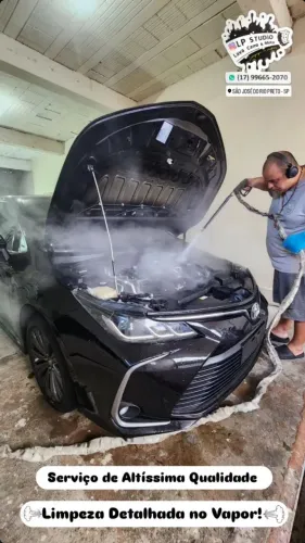 Máquina de Vapor Limpeza Automotiva