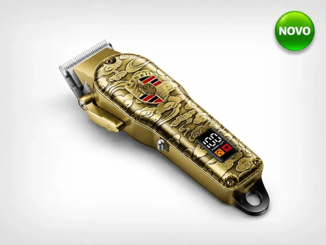 Máquina de Cortar Cabelo Kemei KM-2130 Profissional Recarregável