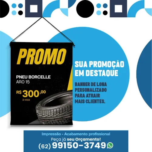 Banner de Lona e Adesivos Personalizados